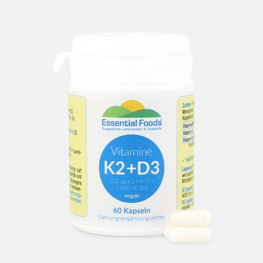 60 Kapseln Vitamin K2+D3