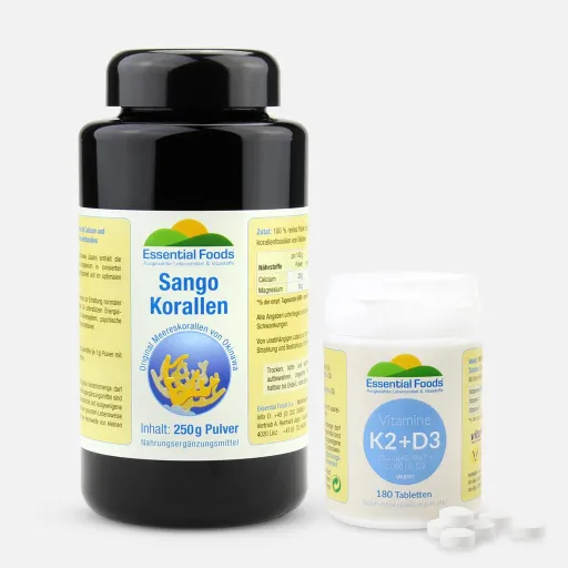 Set zum Erhalt der Knochen: Sango + K2 + D3 Set zum Erhalt der Knochen: Sango + K2 + D3